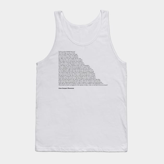 Rousseau Quotes Tank Top by qqqueiru